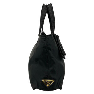 Prada Handbag Jacquard Black Logo Rion